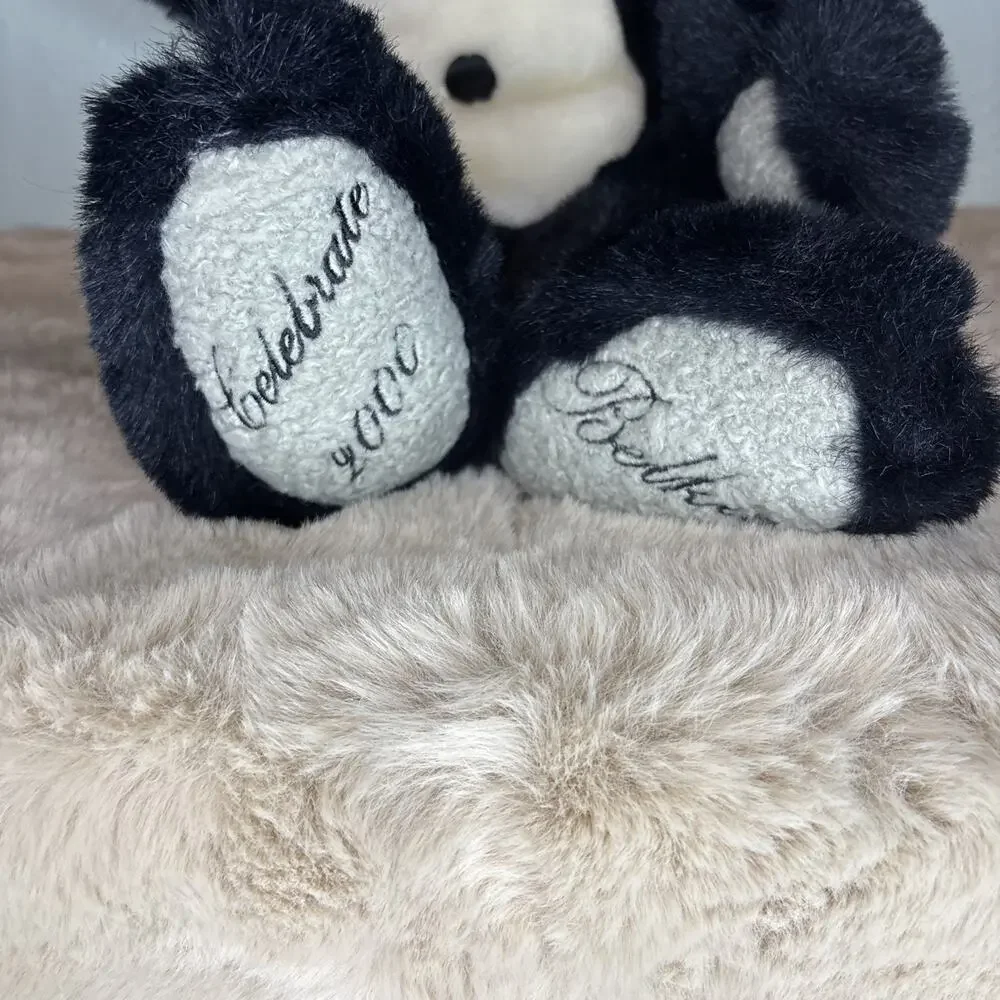 Vintage‎ 2000 Black Belkie Bear Jointed Top Hat Bow Tie Tuxedo. 20 In